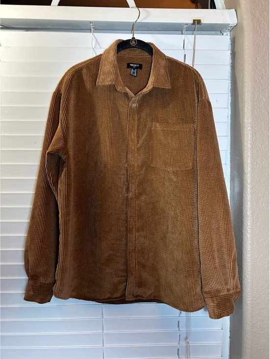 Forever 21 Other - Forever 21 Men's Brown Corduroy Shirt Jacket Medium